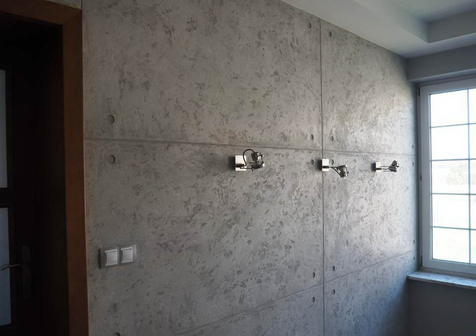 Декор стін з ефектом бетону