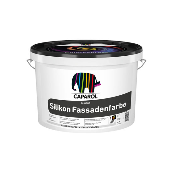 Силіконова фасадна фарба Capatect Standard Silikon Fassadenfarbe 10 л (В1)