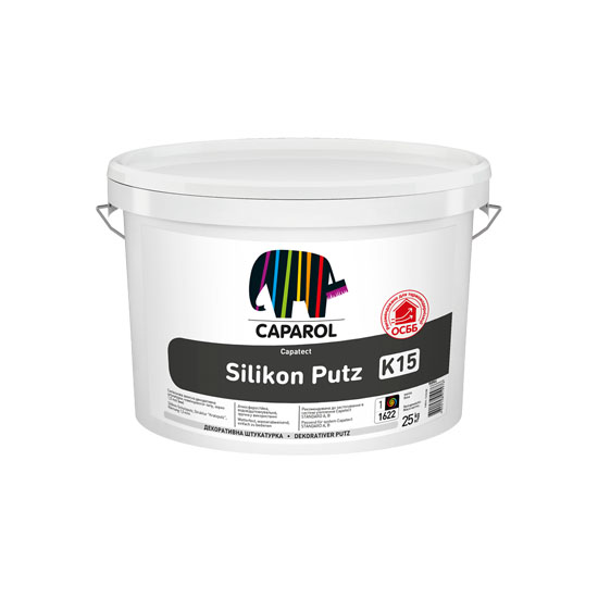 Силіконова декоративна штукатурка Capatect Standard Silikon Putz K15 (Transparent) 25 кг