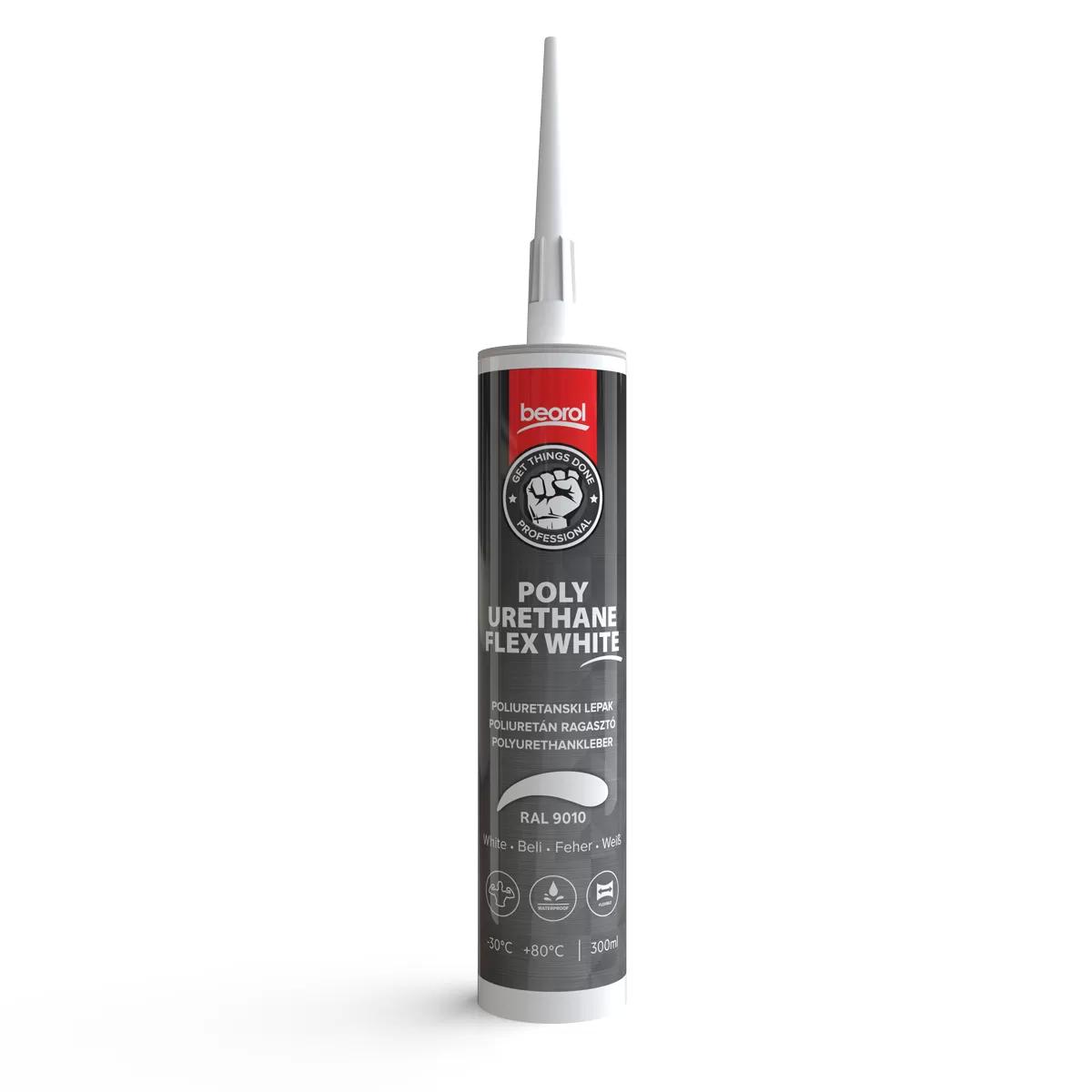 Клей Polyurethane Flex Beorol (білий RAL 9010) 300 мл