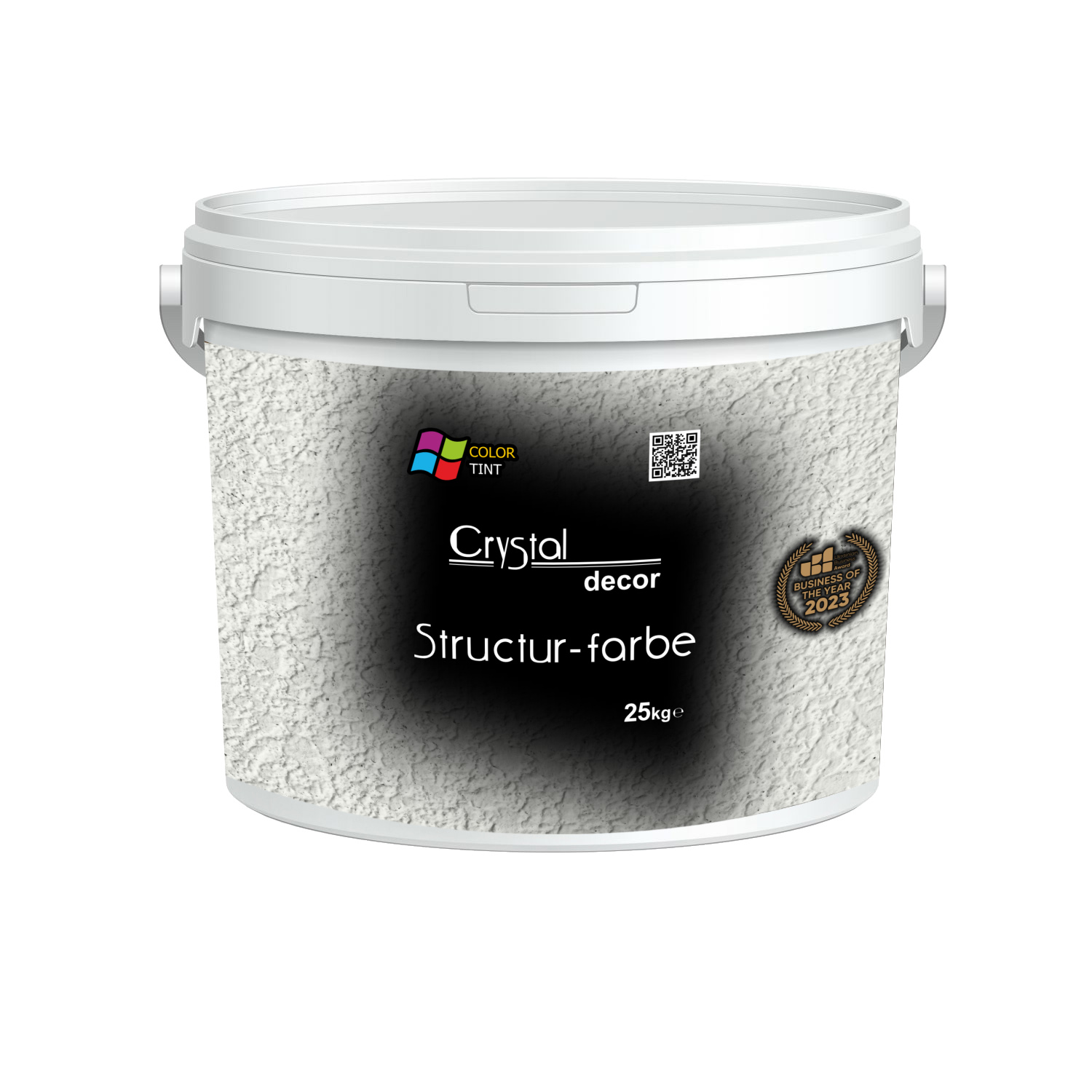 Структурна водно-дисперсійна акрилова фарба Crystal Decor Structur-farbe 25 кг