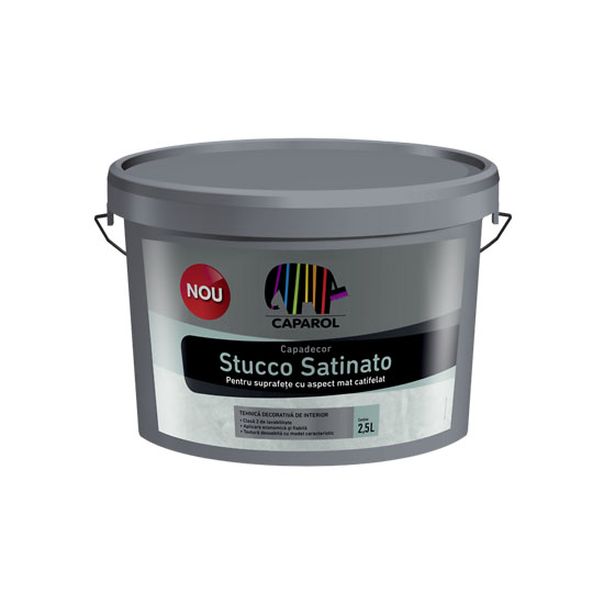 Дисперсійна шпаклівка Caparol Stucco Satinato NEW 2,5 л