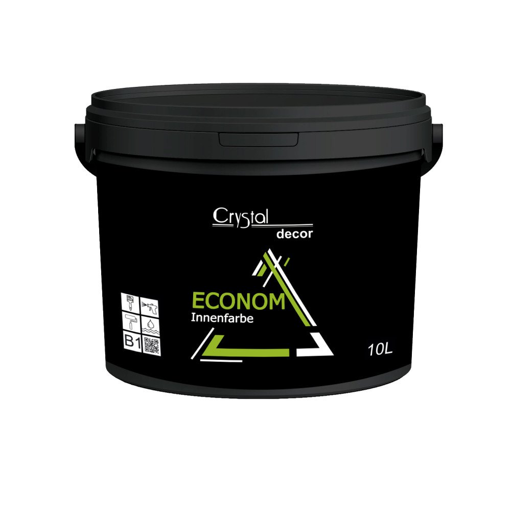 Матова водно-дисперсійна фарба Crystal Decor Econom Innenfarbe 10л (В1)