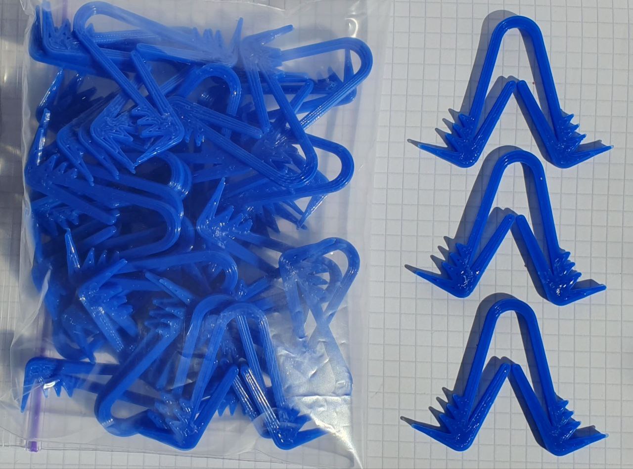 Кліпси для приховування кабеля, пластик Wizman