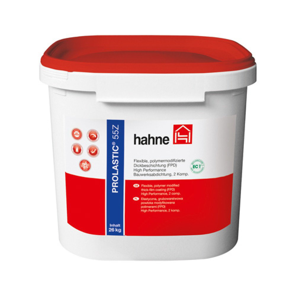 Двокомпонентна, гібридна гідроізоляція Hahne Prolastic 55Z 26 кг