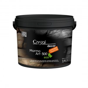Декоративна мінеральна шпаклювальна маса Crystal Decor MarmoArt 500 ECO 14 кг